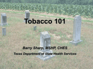 Tobacco101_ESC_011608 - Texas Department of State Health