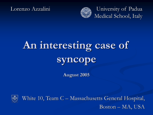 An interesting case of syncope