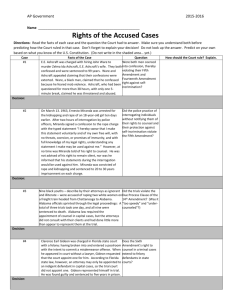 Rights of the Accused