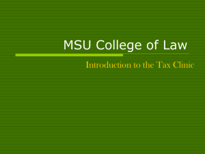 Michigan State University College of Law Tax Clinic