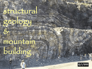 structural geology mountain building