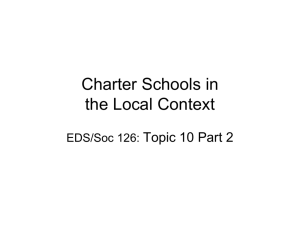 CHARTER SCHOOLS
