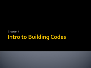 intro to codes, regulations and standards