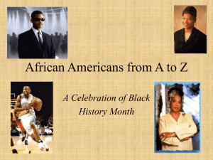 African Americans from A to Z