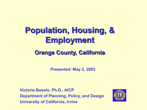 Population Density, 1990 & 2000 - EEE