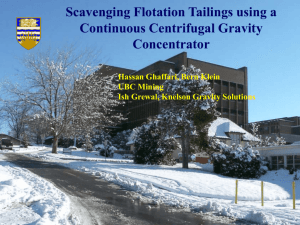 Scavenging Flotation Tailings Using a