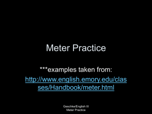 Meter Practice - Parma City School District