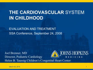 Evaluation of the Cardiovascular System in Childhood