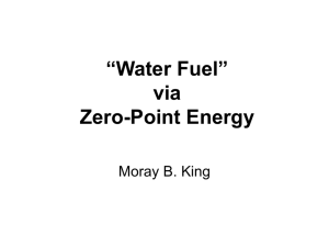 Water Fuel via Zero-Point Energy
