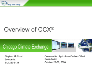 Chicago Climate Exchange (CCX)