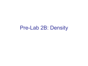 lab 2B- Density