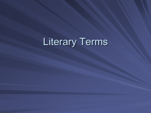 Literary Terms to Know