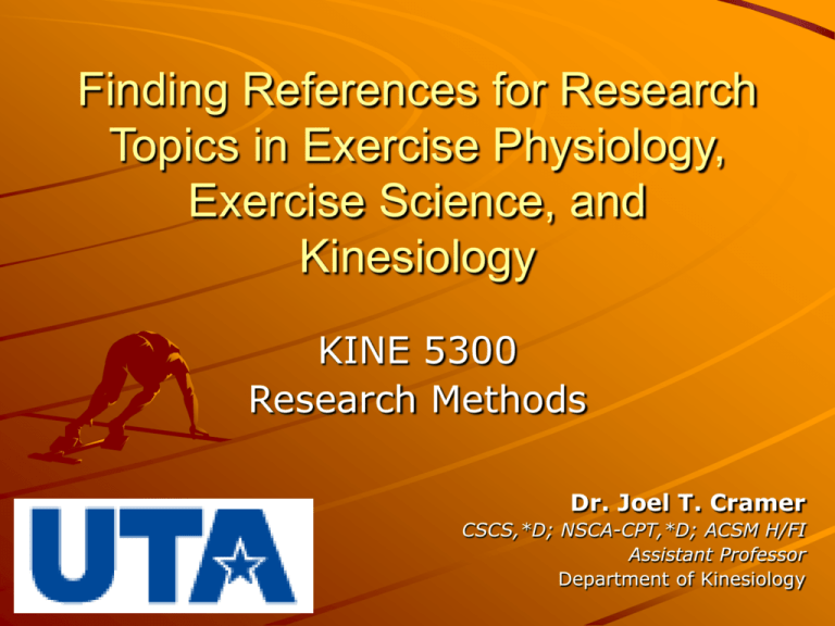 exercise physiology paper topics