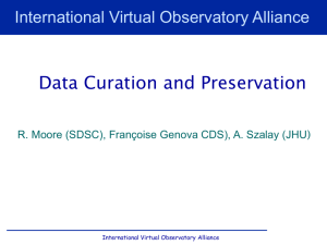 Data Curation and Preservation