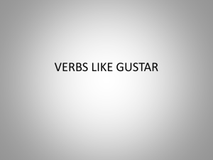 verbs like gustar - Spanish