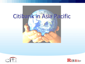Citibank(C) in Asia Pacific: A Marketing Strategy Analysis