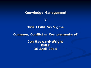 Lean and Knowledge Management