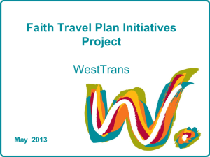 Faith Travel Plan report