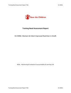 Training Need Assessment Report