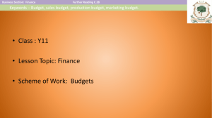 Production budgets - newtonschool