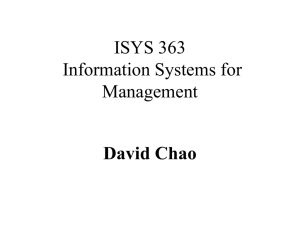 BICS263 Introduction to Computer Information Systems