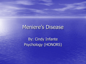 Meniere's Disease - mrsashleymhelmsclass