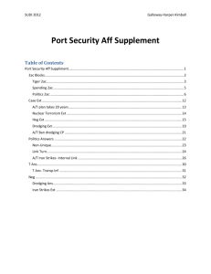 Port Security Update – Samford 2012