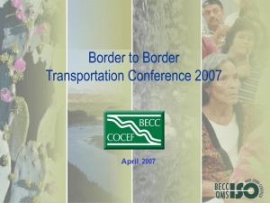 Border Environment Cooperation Commission (BECC) Overview