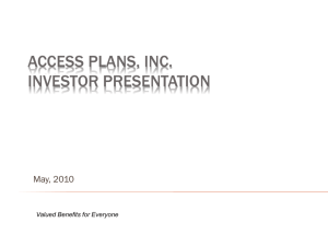 Access Plans Inc. - RENN Capital Group, Inc