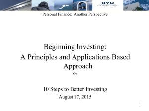 10 Steps to Better Investing