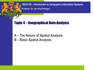 GEOG 60 Introduction to Geographic Information Systems