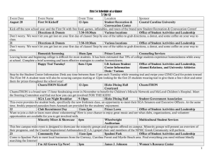 First 54 Schedule