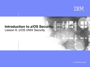 Introduction to z/OS Security