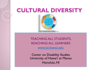 multicultural training module - Students with Disabilities as Diverse