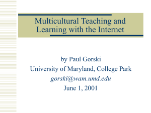 Multicultural Education and the Digital Divide