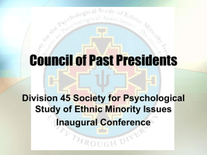 the presentation - Society for the Psychological Study of