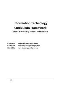 Theme 2 - Operating systems and hardware