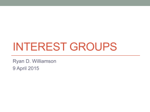 Interest Groups - ryandwilliamson.com