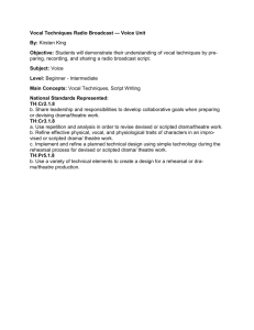 Vocal Technique Radio Broadcast Unit of Lessons.Kirsten King