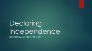 Test 4 - Declaring Independence - Mater Academy Lakes High School