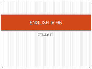ENGLISH IV HN