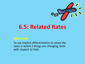 6.5: Related Rates
