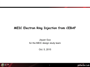 Bunch Filling Pattern in CEBAF