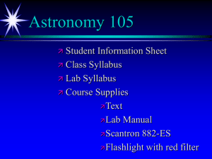 Essay One - Physics & Astronomy