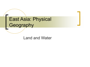 East Asia: Physical Geography