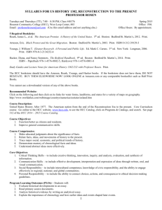 American History 1302 Syllabus - Spring 2015