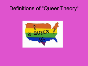 Definitions of “Queer Theory“