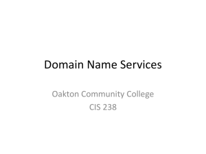 Domain Name Services - Oakton Community College