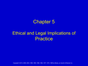 Egan Ch 5 Ethical and Legal Implications of Practice