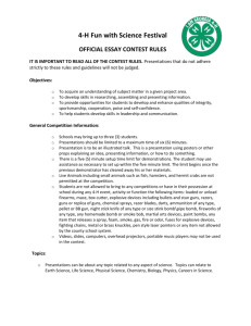 4-H Fun with Science Festival OFFICIAL ESSAY - Georgia 4-H